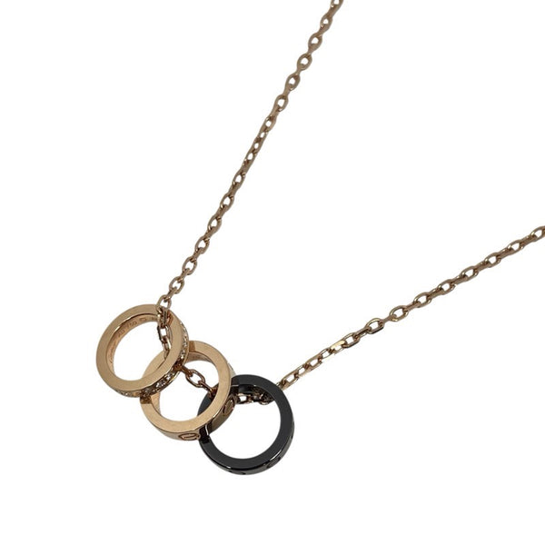 カルティエ Cartier ラブスリーフープダイヤネックレス 750PG ジュエリー