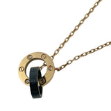 カルティエ Cartier ラブサークルネックレス３Pダイヤ 750PG/SS ジュエリー