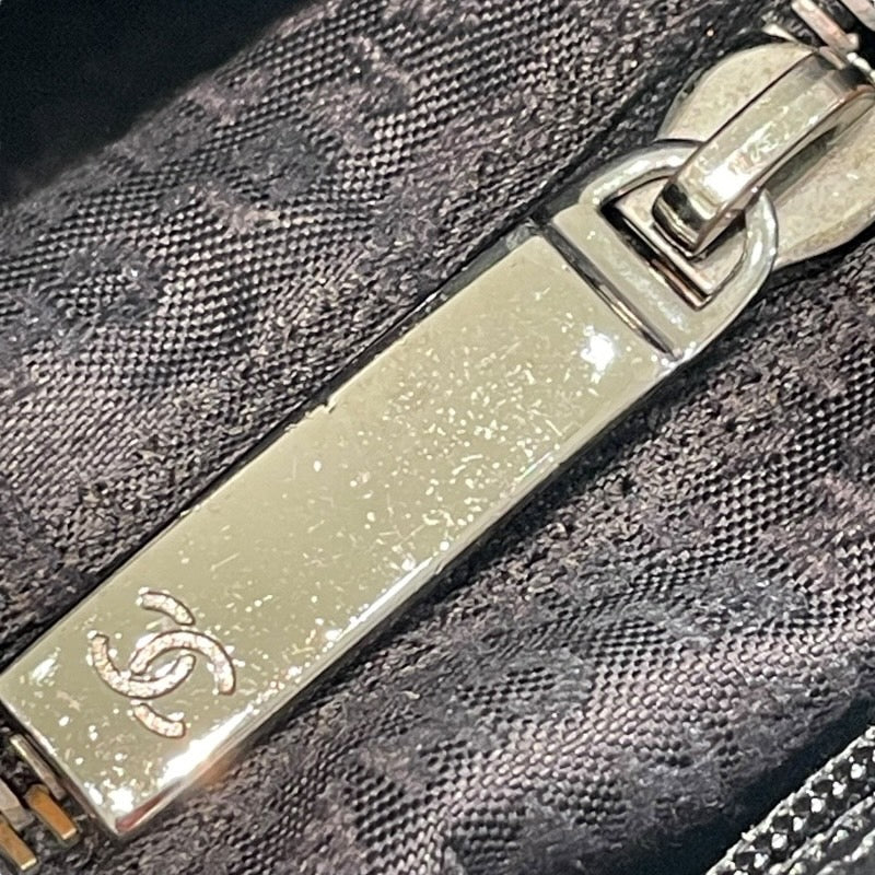 シャネル CHANEL 2.55 エグゼクティブトート A29292 10番台 ブラック×シルバー金具 キャビアスキン レディース トートバッグ