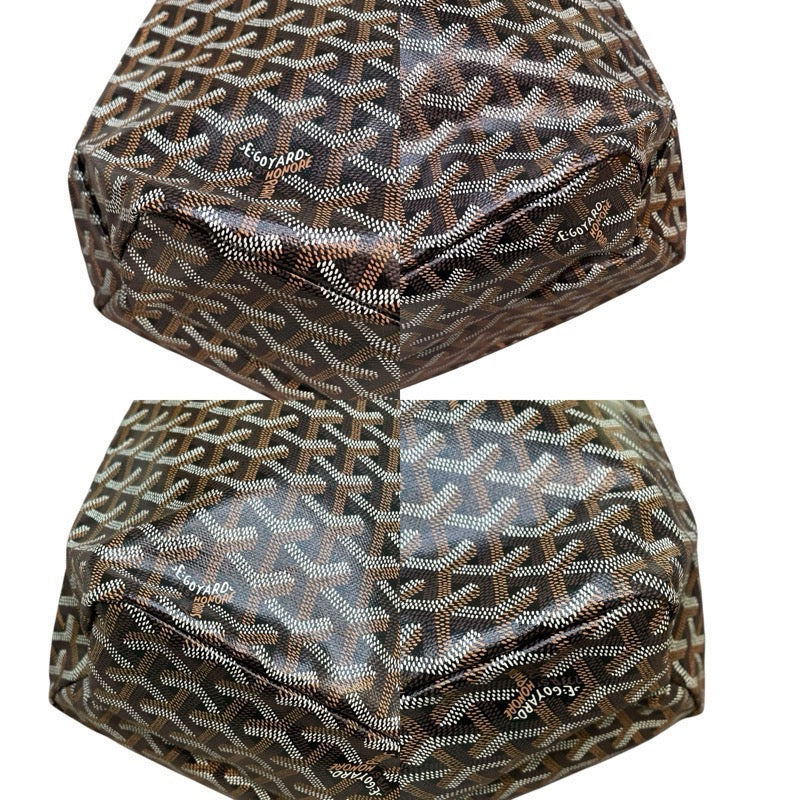 ゴヤール GOYARD サンルイPM ブラック ゴヤールディンキャンバス レディース トートバッグ