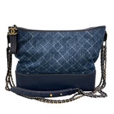シャネル CHANEL ガブリエルドゥ シャネル ホーボー ラージ A93825 25番台 ブルー×ネイビー デニム/レザー レディース ショルダーバッグ