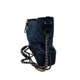 シャネル CHANEL ガブリエルドゥ シャネル ホーボー ラージ A93825 25番台 ブルー×ネイビー デニム/レザー レディース ショルダーバッグ