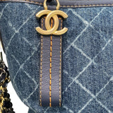 シャネル CHANEL ガブリエルドゥ シャネル ホーボー ラージ A93825 25番台 ブルー×ネイビー デニム/レザー レディース ショルダーバッグ
