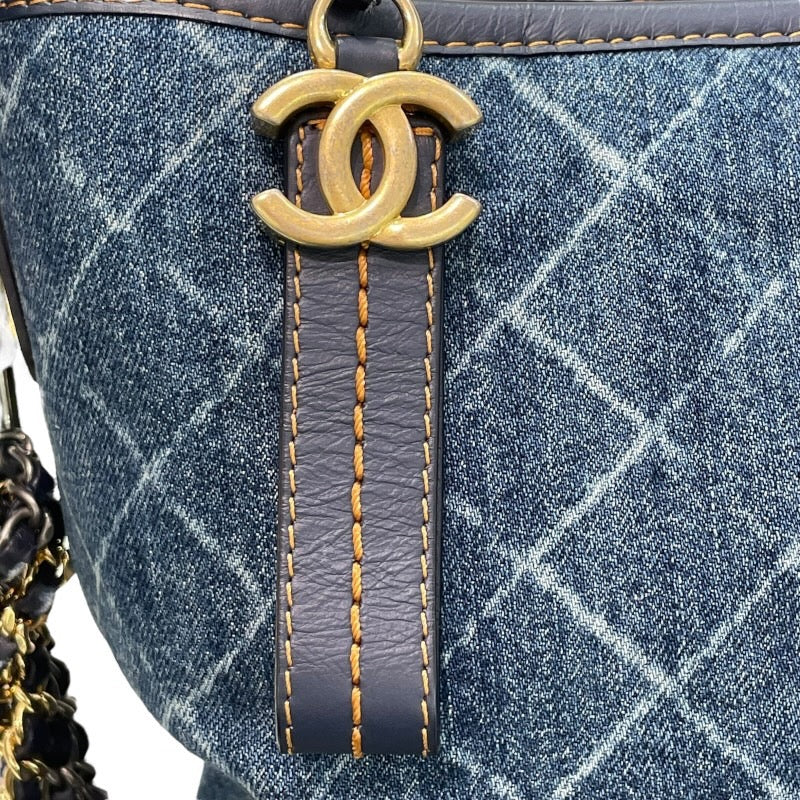 シャネル CHANEL ガブリエルドゥ シャネル ホーボー ラージ A93825 25番台 ブルー×ネイビー デニム/レザー レディース ショルダーバッグ