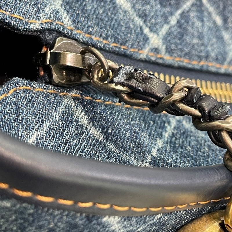 シャネル CHANEL ガブリエルドゥ シャネル ホーボー ラージ A93825 25番台 ブルー×ネイビー デニム/レザー レディース ショルダーバッグ