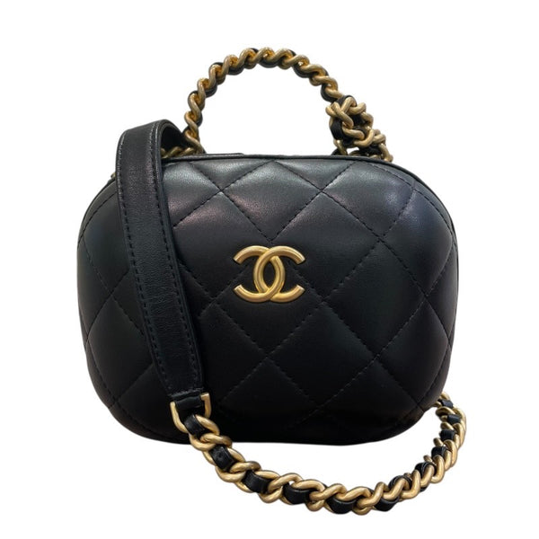 シャネル CHANEL マトラッセ2WAY AS3066 ブラック×ゴールド金具 カーフ レディース ショルダーバッグ