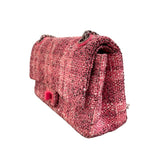 シャネル CHANEL 2.55 ショルダーバッグ A37586 27番台 ピンク×シルバー金具 ツイード レディース ショルダーバッグ