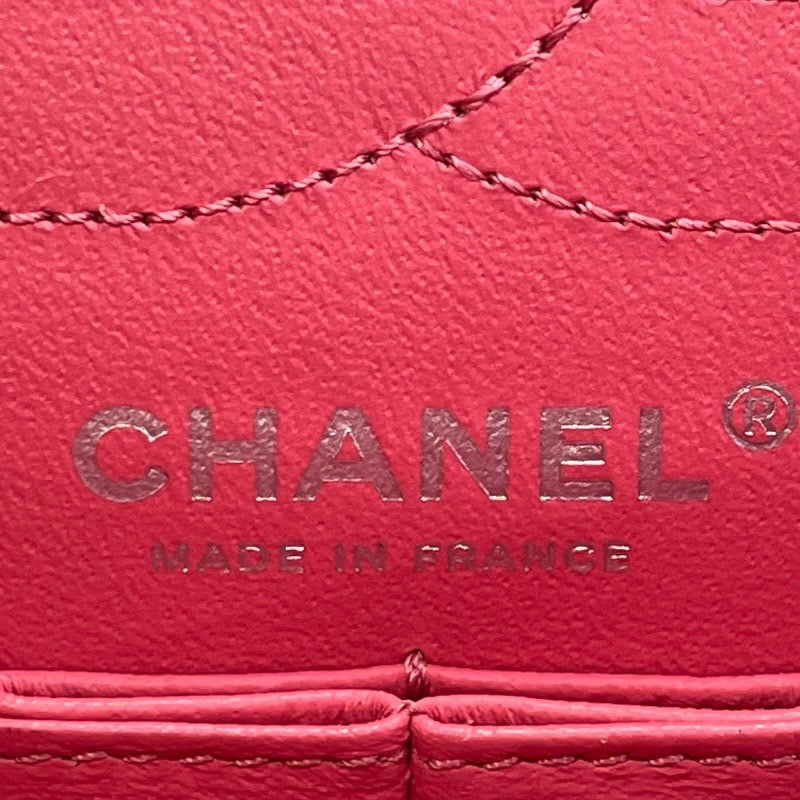 シャネル CHANEL 2.55 ショルダーバッグ A37586 27番台 ピンク×シルバー金具 ツイード レディース ショルダーバッグ