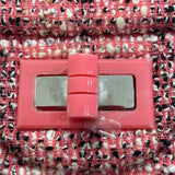 シャネル CHANEL 2.55 ショルダーバッグ A37586 27番台 ピンク×シルバー金具 ツイード レディース ショルダーバッグ