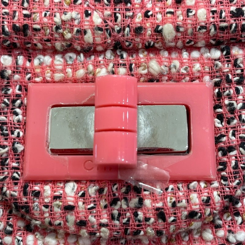 シャネル CHANEL 2.55 ショルダーバッグ A37586 27番台 ピンク×シルバー金具 ツイード レディース ショルダーバッグ