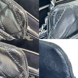 シャネル CHANEL ココマークチェーントート 17番台 ブラック×シルバー金具 キャビアスキン レディース トートバッグ