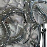 シャネル CHANEL カンボンライン ショルダー ミディアム A25178 10番台 ブラック×シルバー金具 カーフ レディース ショルダーバッグ