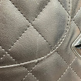 シャネル CHANEL カンボンライン ショルダー ミディアム A25178 10番台 ブラック×シルバー金具 カーフ レディース ショルダーバッグ