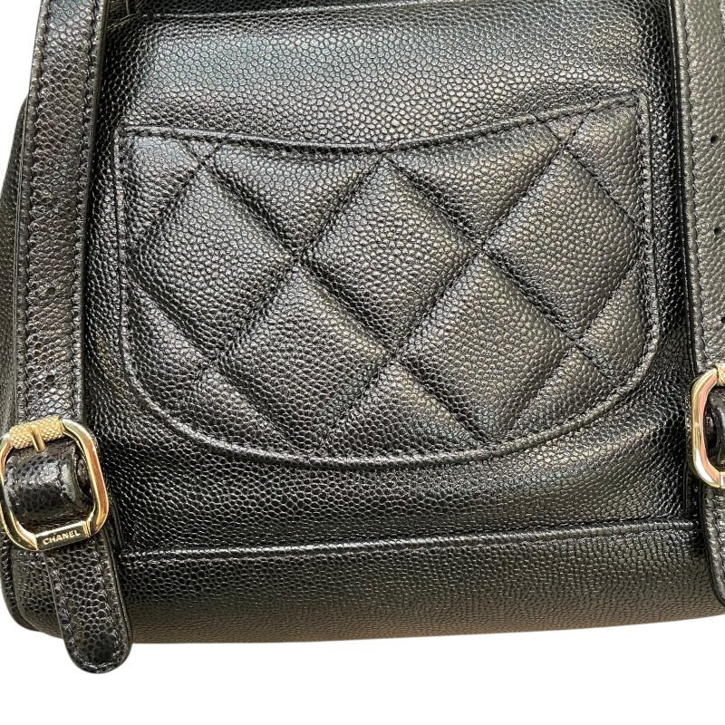 シャネル CHANEL マトラッセバックパック AS3530 ブラック キャビアスキン レディース リュック・デイパック