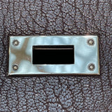 エルメス HERMES ケリー32 □F刻印　(2002年製) ショコラ　シルバー金具 シェーブル レディース ハンドバッグ