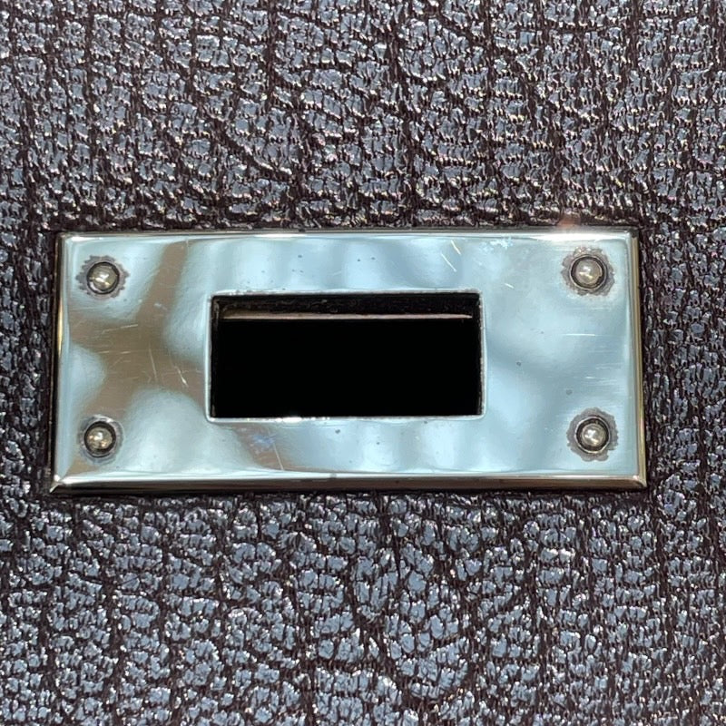 エルメス HERMES ケリー32 □F刻印　(2002年製) ショコラ　シルバー金具 シェーブル レディース ハンドバッグ