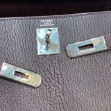 エルメス HERMES ケリー32 □F刻印　(2002年製) ショコラ　シルバー金具 シェーブル レディース ハンドバッグ