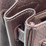 エルメス HERMES ケリー32 □F刻印　(2002年製) ショコラ　シルバー金具 シェーブル レディース ハンドバッグ