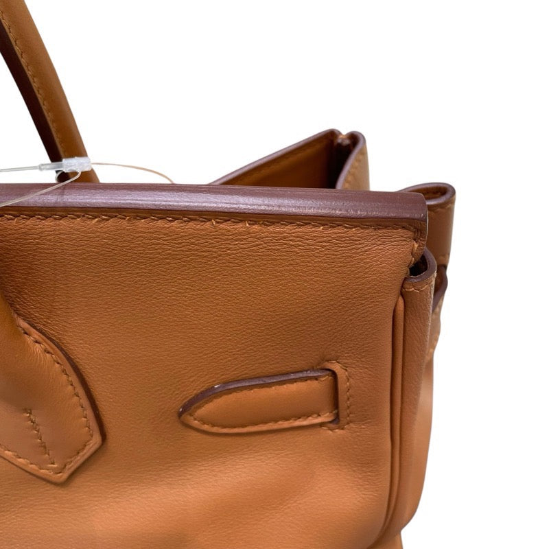 エルメス HERMES バーキン30トレザーシュ D刻印 ゴールド×ブルードノール×ブルーインディゴ SV金具 スイフト/ヴォーエプソン レディース ハンドバッグ