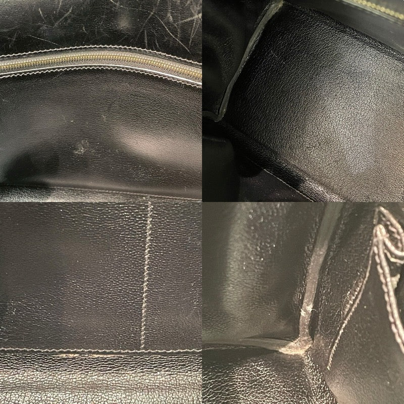 エルメス HERMES ケリー32 □C刻印 (1999年製) ブラック ゴールド金具 ボックスカーフ レディース ハンドバッグ