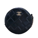 シャネル CHANEL マトラッセ ラウンド チェーンショルダー AP0245 レザー レディース ショルダーバッグ