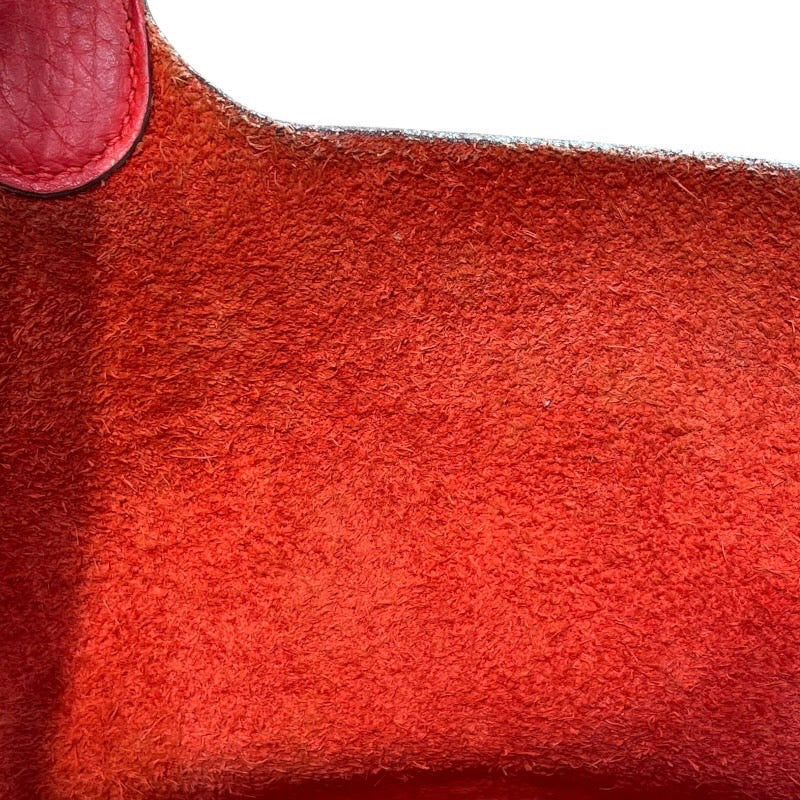 エルメス HERMES ピコタンロックPM A刻印 ルージュカザック シルバー金具 トリヨンクレマンス レディース ハンドバッグ