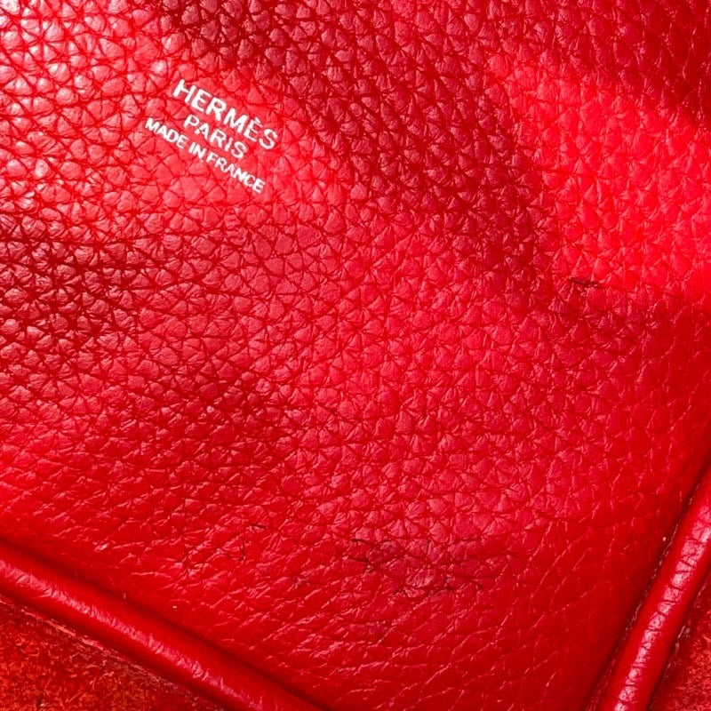 エルメス HERMES ピコタンロックPM A刻印 ルージュカザック シルバー金具 トリヨンクレマンス レディース ハンドバッグ