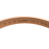 カルティエ Cartier オープンラブブレスレット 750PG #16 K18ピンクゴールド K18PG ジュエリー