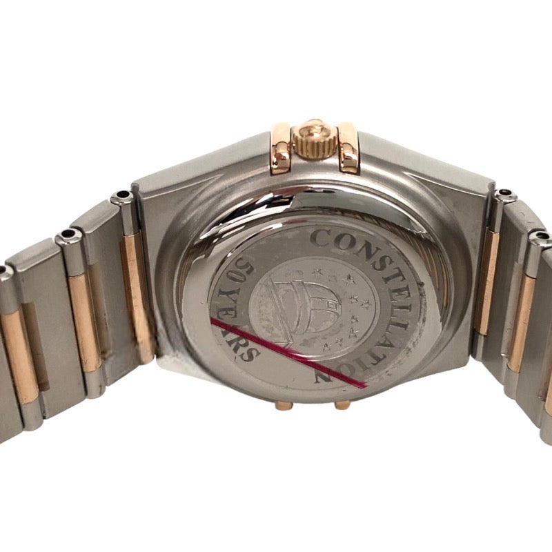 オメガ OMEGA コンステレーションコーアクシャル 50周年記念モデル ホワイトシェル文字盤 PG/SS 自動巻き レディース 腕時計
