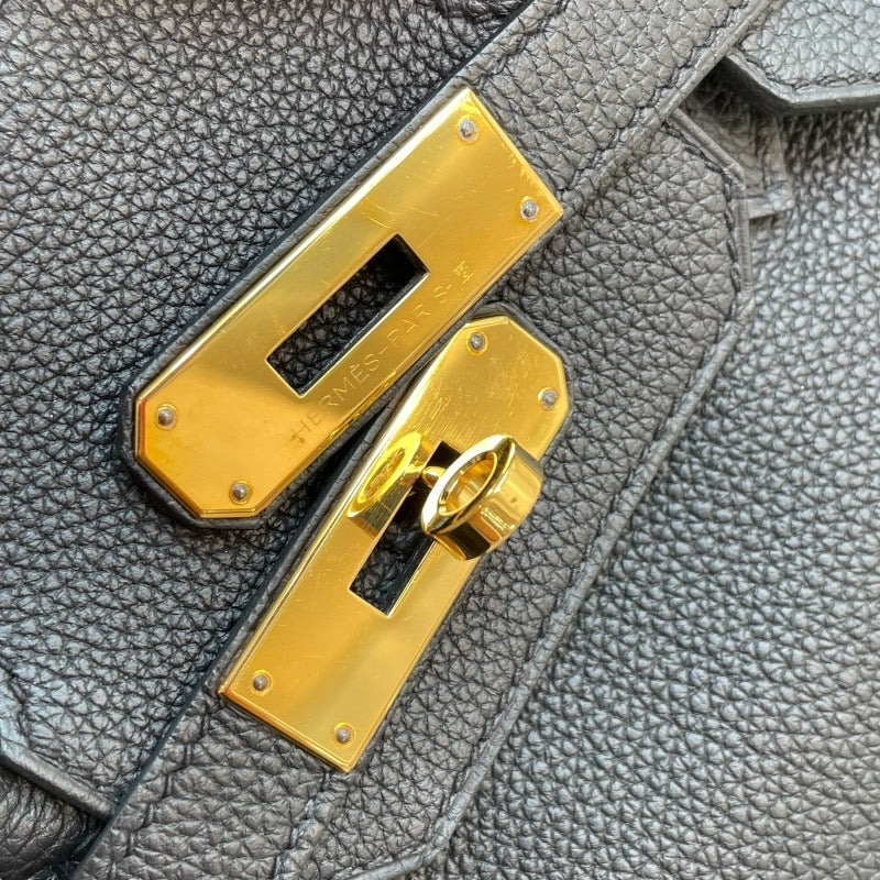 エルメス HERMES バーキン30 U刻 ブラック　ゴールド金具 トゴ レディース ハンドバッグ
