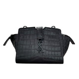 サンローラン SAINT LAURENT トイカバス 452322 ブラック 型押しレザー レディース ショルダーバッグ