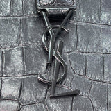 サンローラン SAINT LAURENT トイカバス 452322 ブラック 型押しレザー レディース ショルダーバッグ
