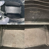サンローラン SAINT LAURENT トイカバス 452322 ブラック 型押しレザー レディース ショルダーバッグ