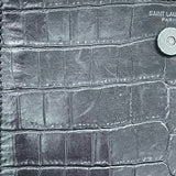 サンローラン SAINT LAURENT トイカバス 452322 ブラック 型押しレザー レディース ショルダーバッグ