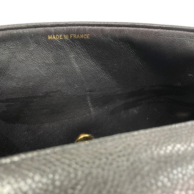 シャネル CHANEL ダイアナ25 A01165 2番台 ブラック GD金具 キャビアスキン レディース ショルダーバッグ