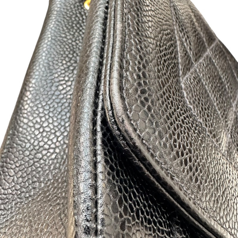 シャネル CHANEL ダイアナ25 A01165 3番台 ブラック　ゴールド金具 キャビアスキン レディース ショルダーバッグ
