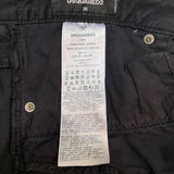 DSQUARED2 デニムショートパンツ S75MU0435 S30811 ブラック デニム レディース ショートパンツ