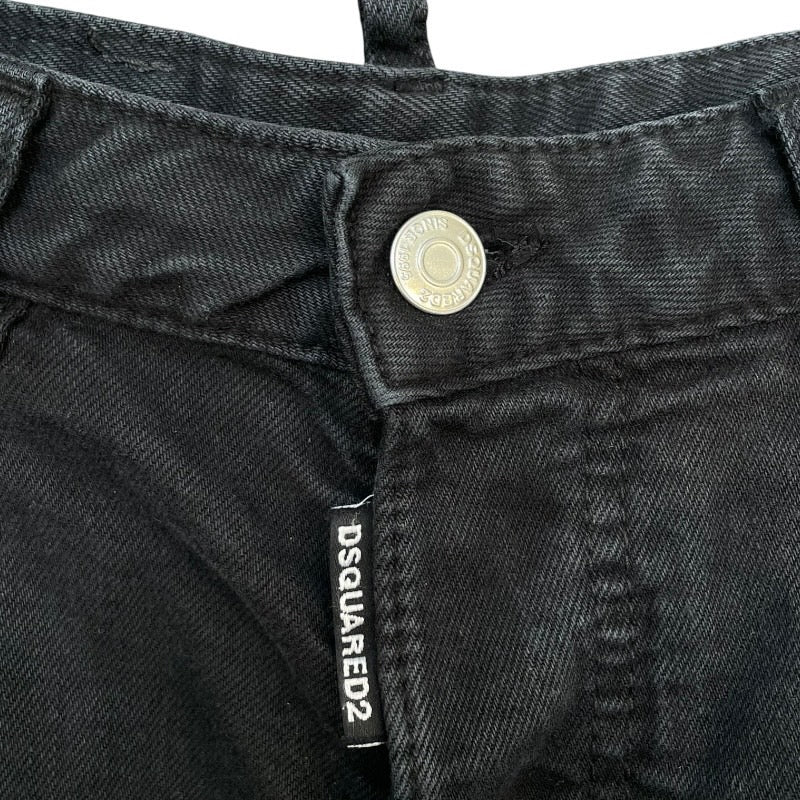 DSQUARED2 デニムショートパンツ S75MU0435 S30811 ブラック デニム レディース ショートパンツ