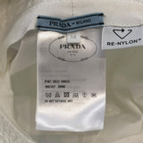 プラダ PRADA RE-NYLON トライアングルバケットハット 1HC137 ホワイト ナイロン レディース その他ファッション雑貨