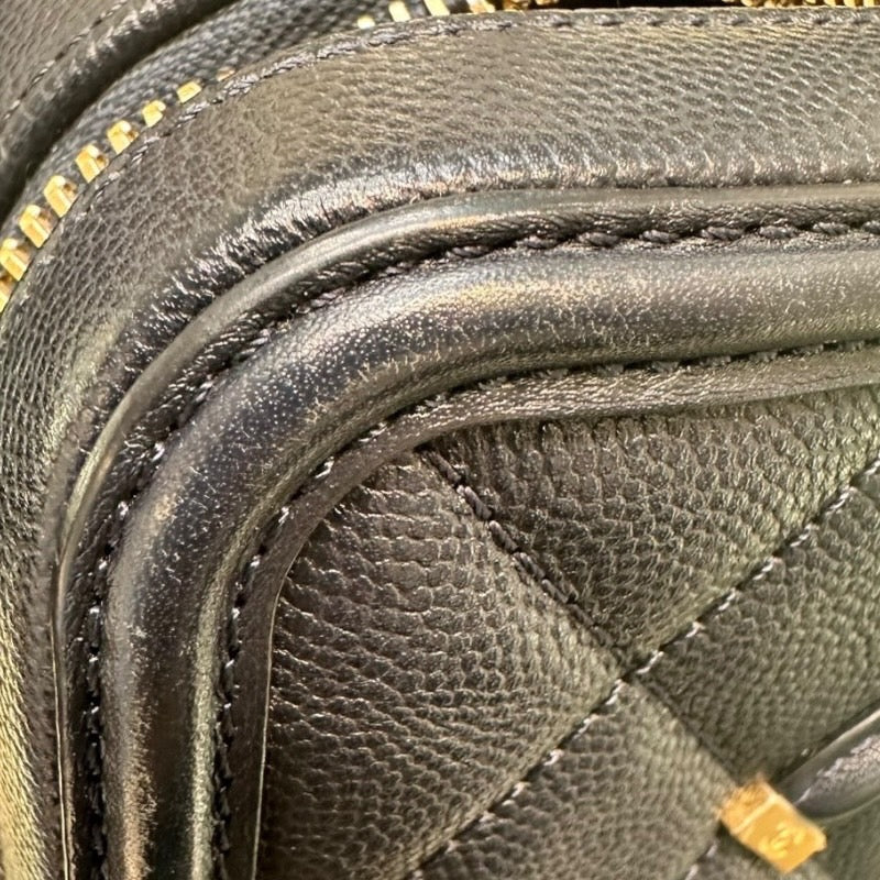 シャネル CHANEL CCフィリグリースモールバニティ A93342 26番台 ネイビー GD金具 キャビアスキン レディース ショルダーバッグ