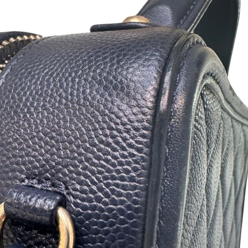 シャネル CHANEL CCフィリグリースモールバニティ A93342 26番台 ネイビー GD金具 キャビアスキン レディース ショルダーバッグ