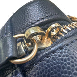 シャネル CHANEL CCフィリグリースモールバニティ A93342 26番台 ネイビー GD金具 キャビアスキン レディース ショルダーバッグ