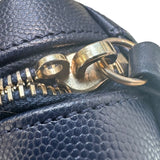 シャネル CHANEL CCフィリグリースモールバニティ A93342 26番台 ネイビー GD金具 キャビアスキン レディース ショルダーバッグ