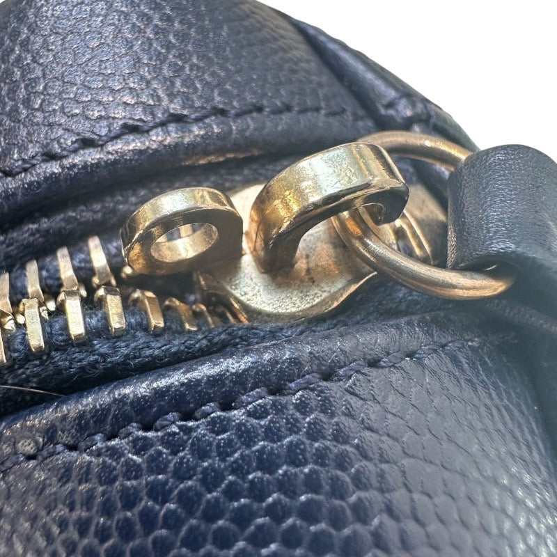 シャネル CHANEL CCフィリグリースモールバニティ A93342 26番台 ネイビー GD金具 キャビアスキン レディース ショルダーバッグ