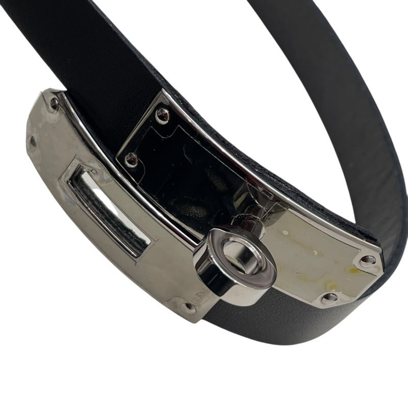 エルメス HERMES ジャンピング ケリー金具 レザーロングブーツ ブラック シルバー金具 レザー レディース ブーツ