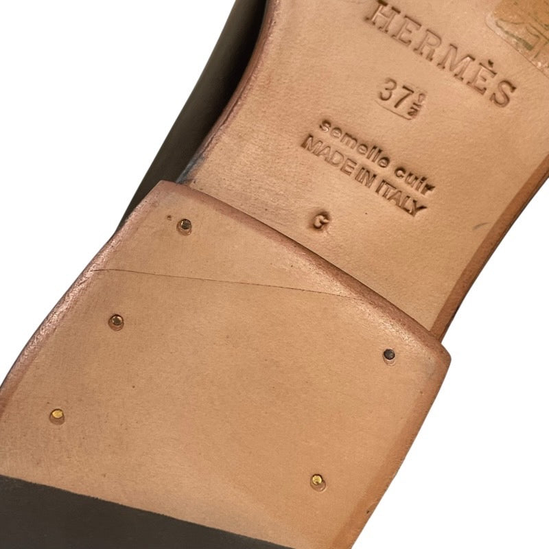 エルメス HERMES ジャンピング ケリー金具 レザーロングブーツ ブラック シルバー金具 レザー レディース ブーツ