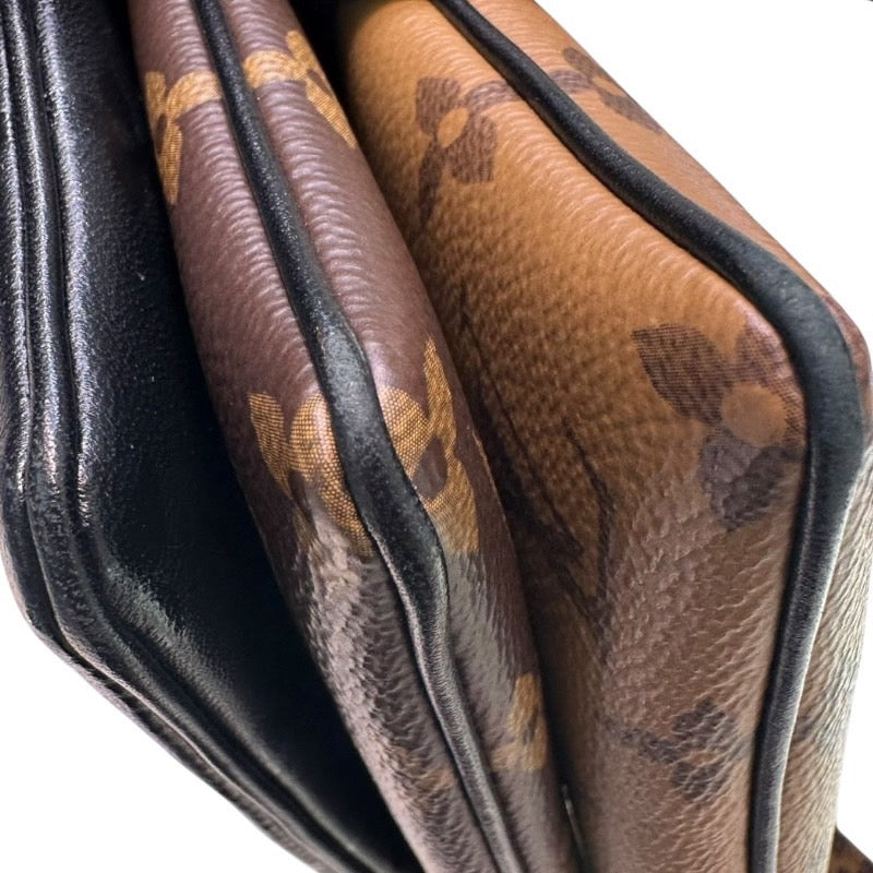 ルイ・ヴィトン LOUIS VUITTON ポシェット・LV3 M45412 ブラウン モノグラム・リバース レディース ショルダーバッグ