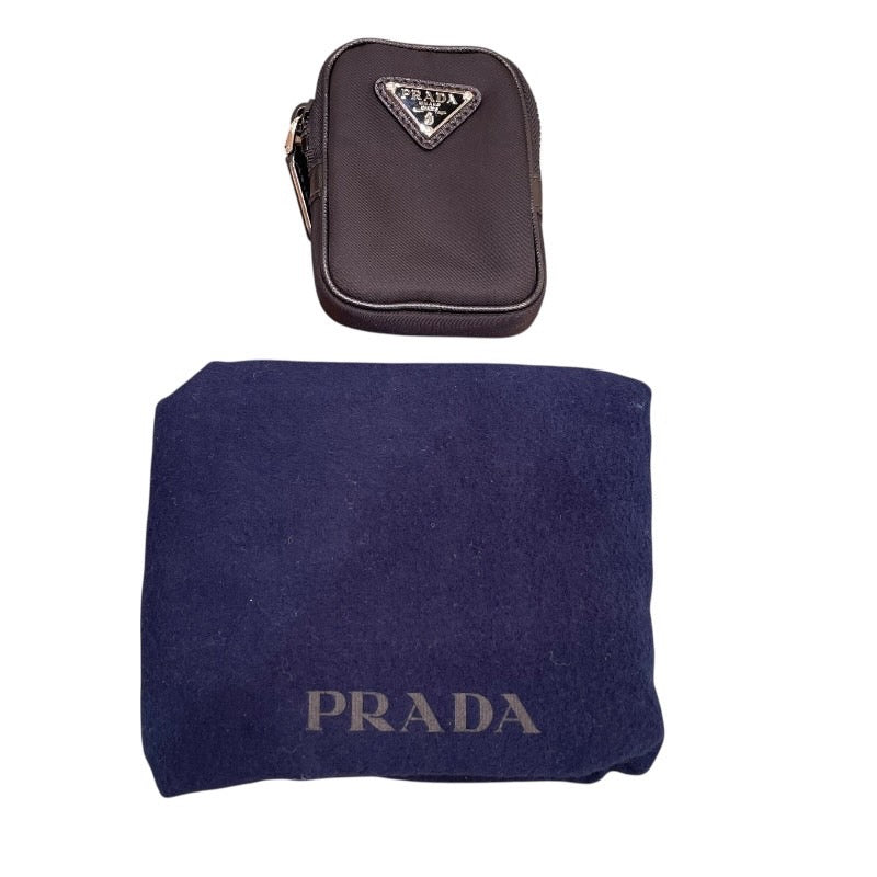 プラダ PRADA Re-Nylon xサフィアーノレザー ショルダーバッグ 2VD034 ブラック シルバー金具 ナイロン ナイロン メンズ ショルダーバッグ