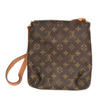 ルイ・ヴィトン LOUIS VUITTON ミュゼットサルサ ショート M51528 ブラウン モノグラムキャンバス レディース ショルダーバッグ