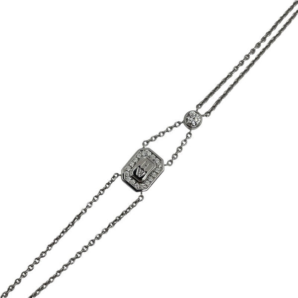 ハリーウィンストン HARRY WINSTON HWロゴブレスレット 750WG ジュエリー